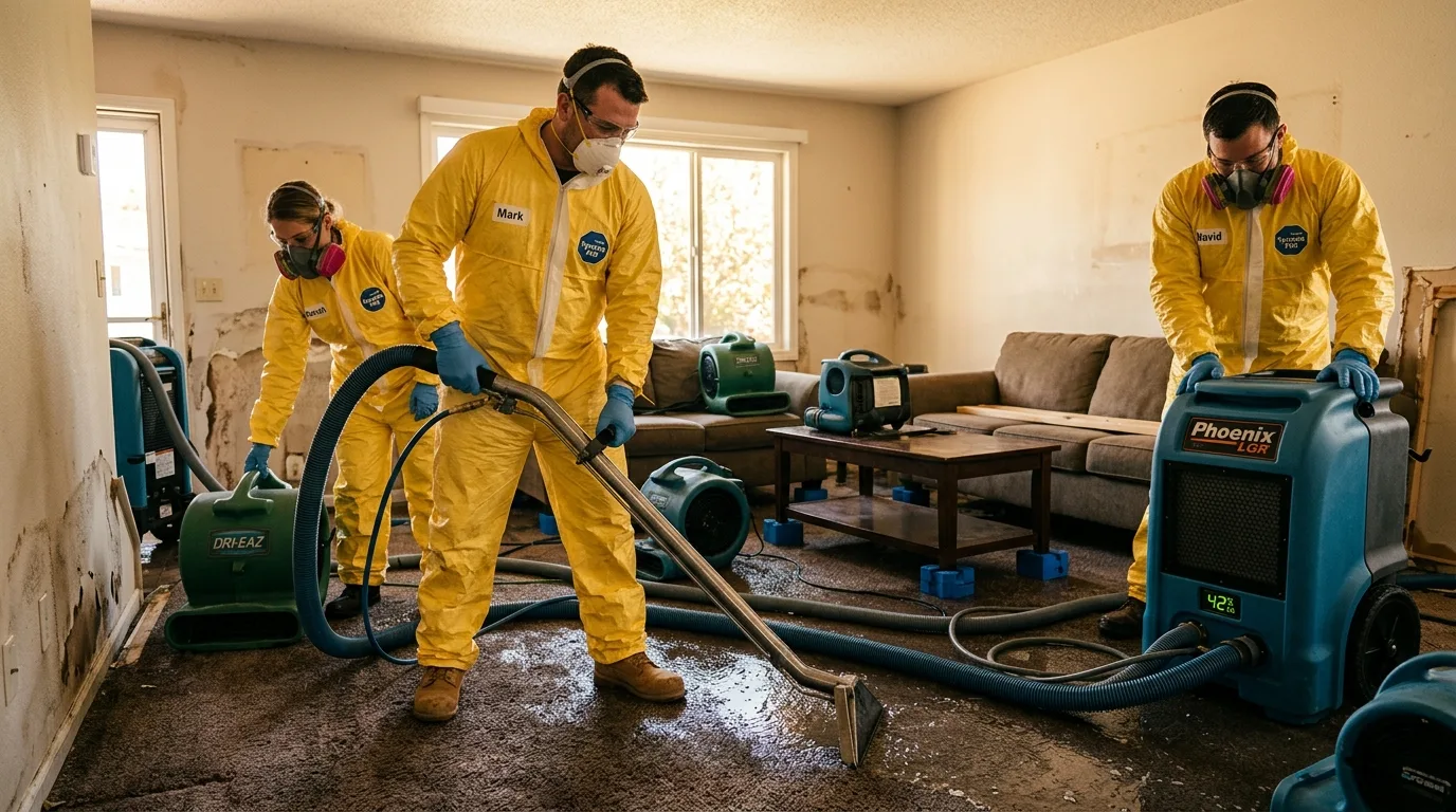 Water damage restoration services in Watauga, TX — flooded home emergency response